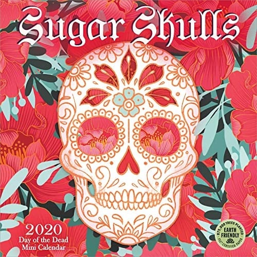 Sugar Skulls 2020 Mini Wall Calendar: Day of the Dead (7" x 7", 7" x 14" open)