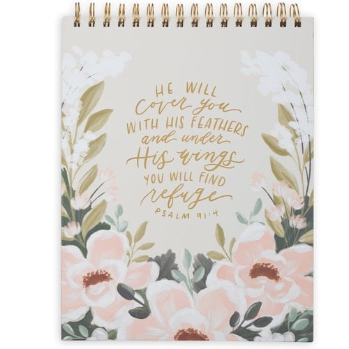 Spiral Notepad He Will Cover You Ps. 91:4