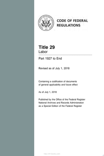 2018 CFR Annual Print Title 29 Labor Part 1927 to End
