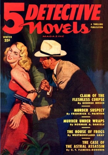 5 Detective Novels, Winter 1950