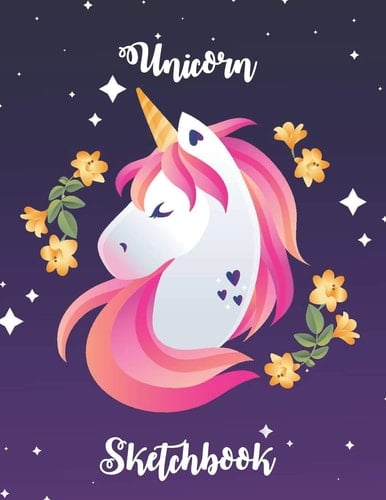 Unicorn Sketchbook Cute Unicorn Sketchbook for Girls