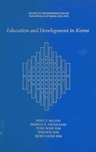 Education and Development in Korea