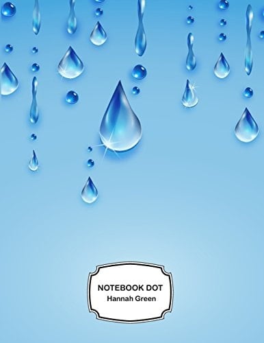 Notebook Dot Water Drop: Notebook Journal Diary, 110 Pages, 8.5" X 11"