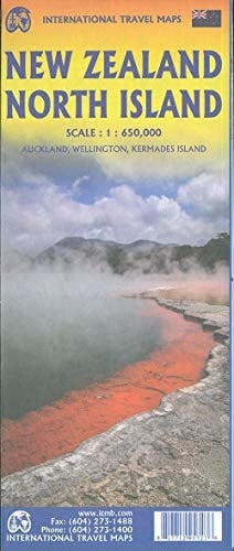 New Zealand North Island Travel Reference Map 1st Ed. 2020 1:650,000