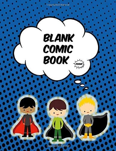 Zoom! (8. 5 X 11 ) Blank Comic Book Create Your Own Comic Book, Manga, Anime for Kids Gift for Artists and Kids Who Love to Draw
