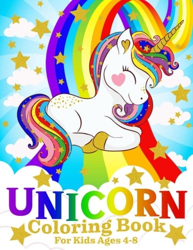 Unicorn Coloring Book for Kids Ages 4-8
