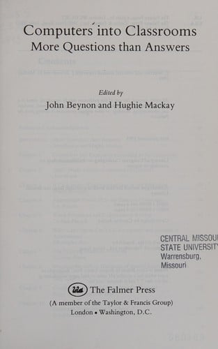 Children, Classrooms & Computers