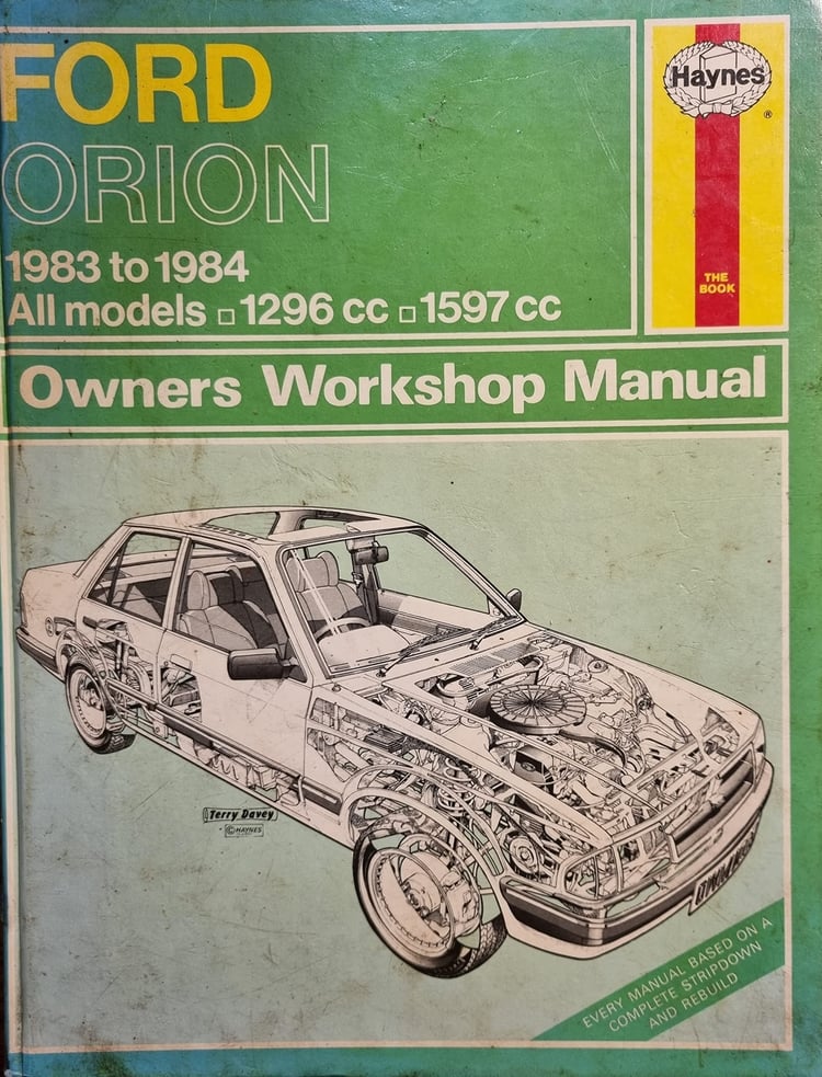 Ford Orion Owners Workshop Manual