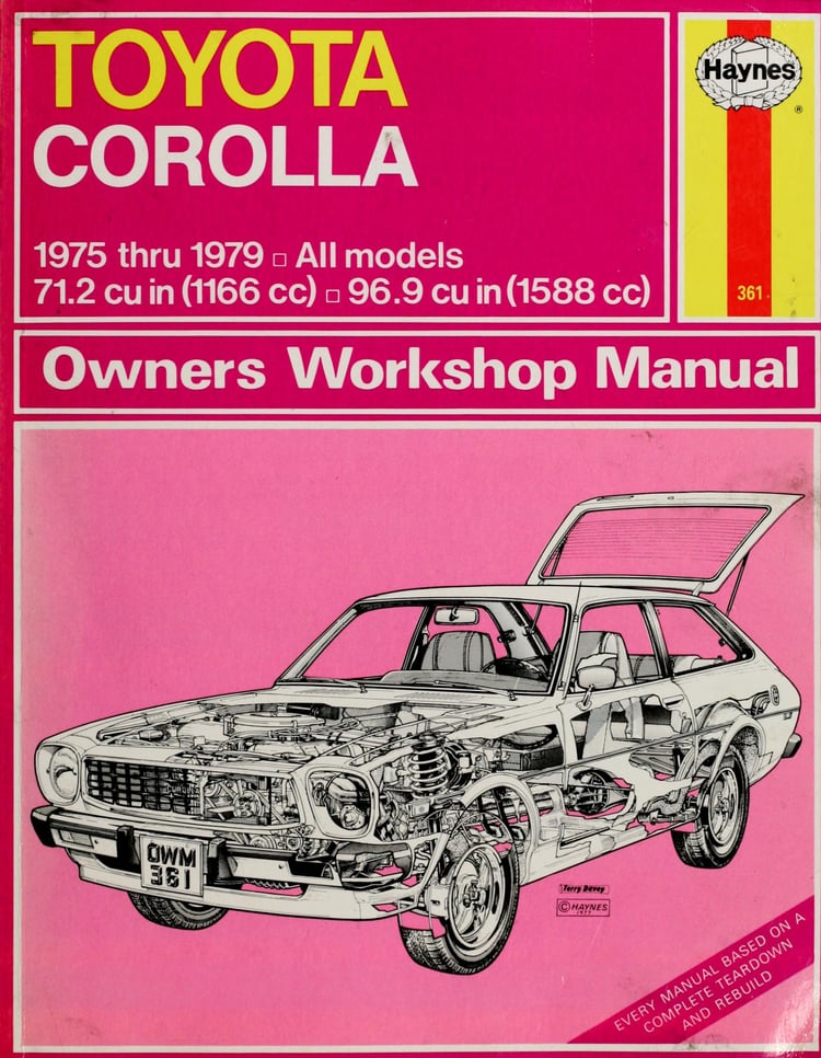 Toyota Corolla Owners Workshop Manual