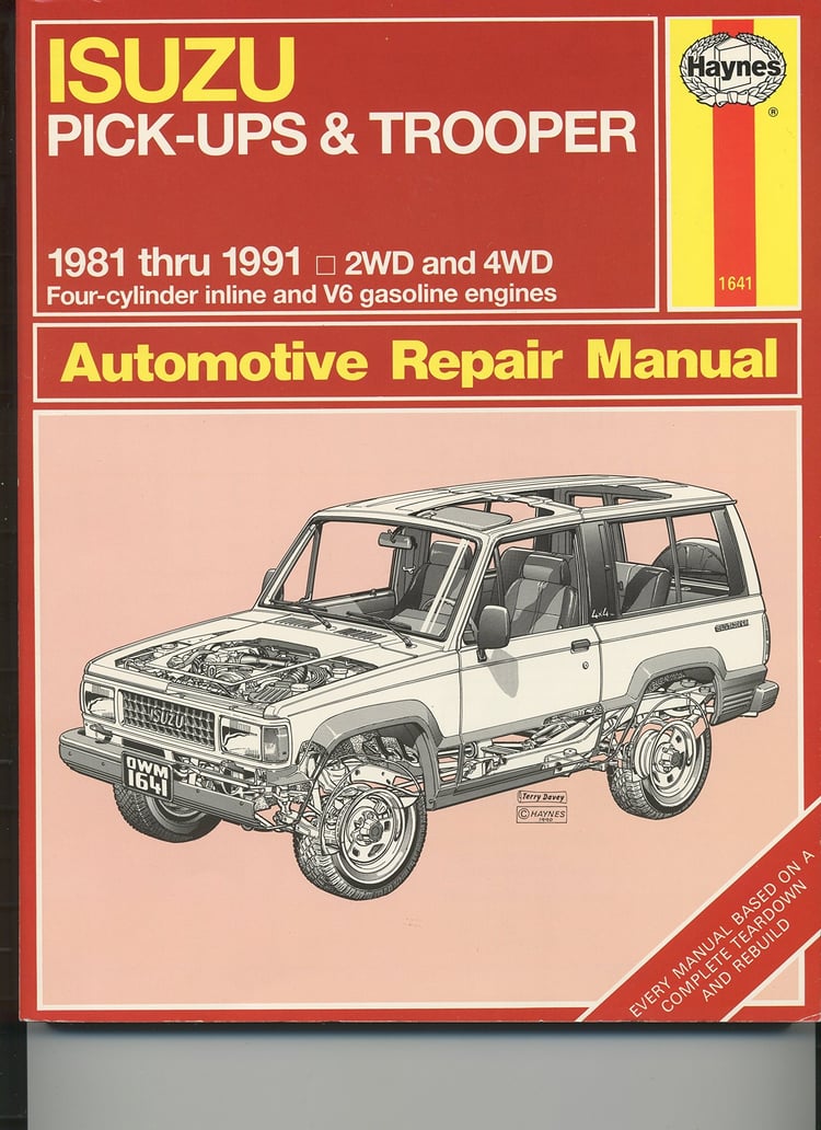 Isuzu Trooper and Pick-Up Automotive Repair Manual