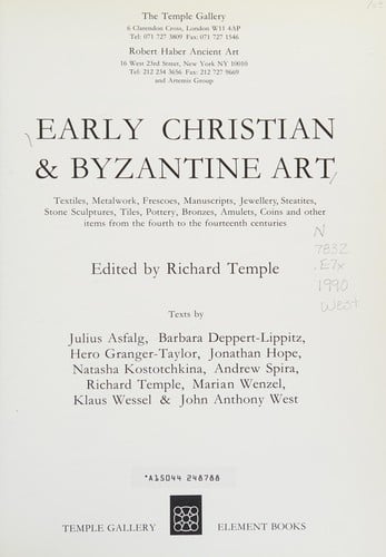 Early Christian and Byzantine Art