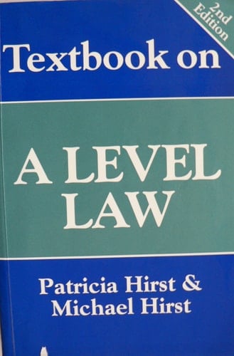 Textbook on 'A' Level Law