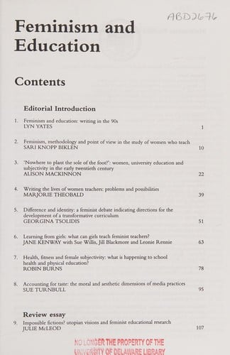 Feminism and Education