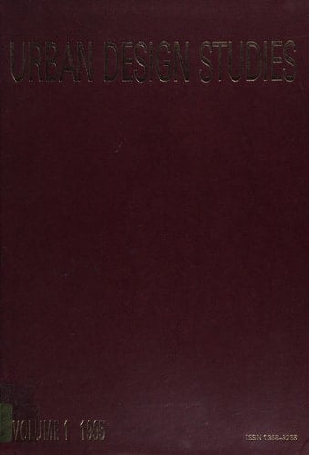 Urban design studies 1995, v.1