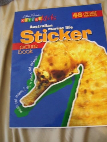 Australian Marine Life Sticker Picture Book