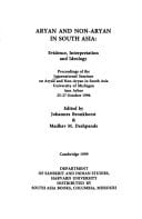 Aryan and Non-Aryan In South Asia: Evidence, Interpretation and Ideology