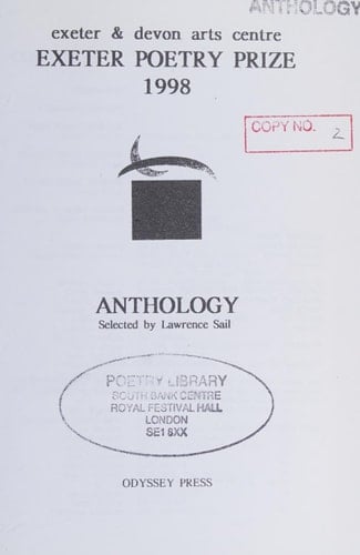 Exeter Poetry Prize 1998