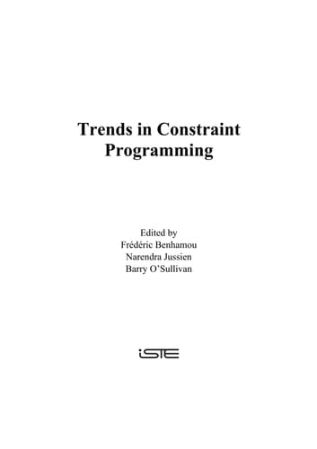 Trends in Constraint Programming