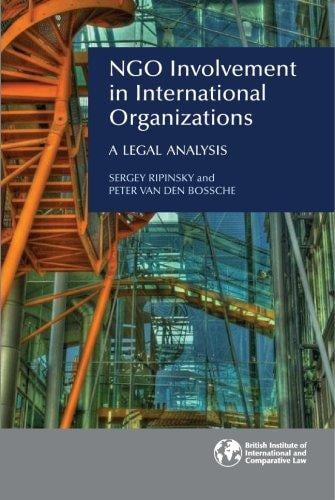 NGO involvement in international organizations: a legal analysis