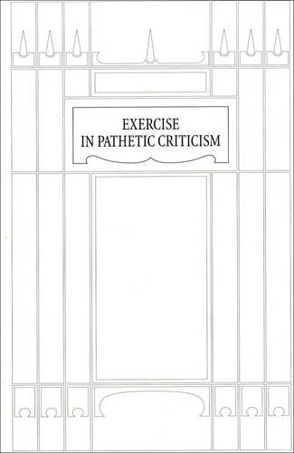 Exercise in Pathetic Criticism
