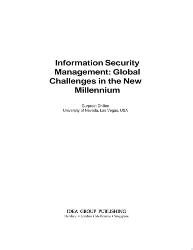 Information Security Management