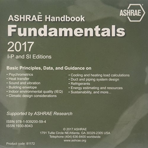 2017 ASHRAE Handbook Fundamentals