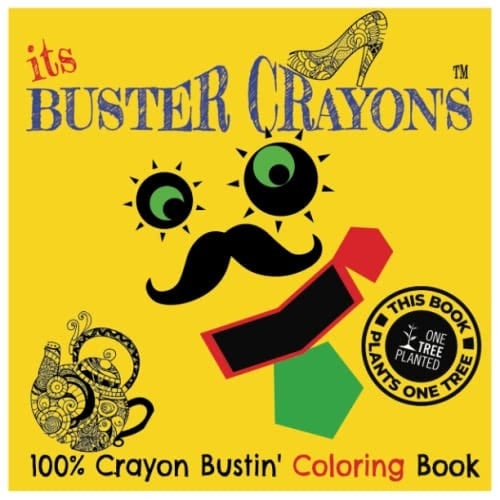 Its Buster Crayon's Crayon Busting Coloring Book
