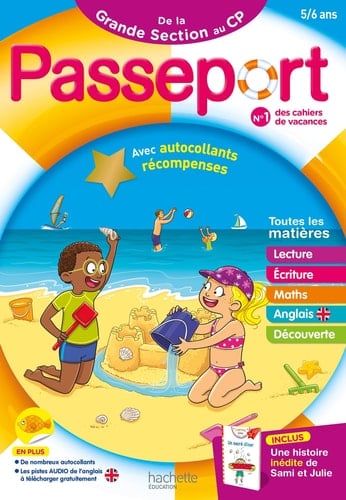 Passeport de la Grande Section au CP Avec autocollants récompenses