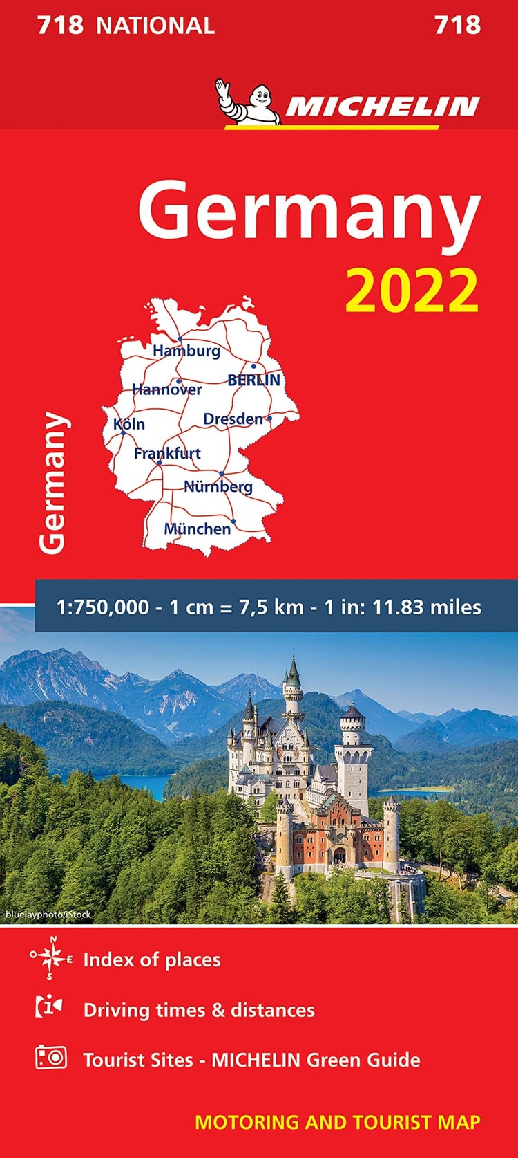 Germany 2022 - Michelin National Map 718