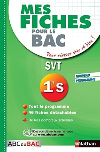 SVT 1re S nouveau programme