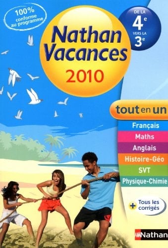 Nathan Vacances tout en un de la 4e vers la 3e