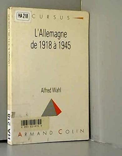 L'Allemagne de 1918 à 1945