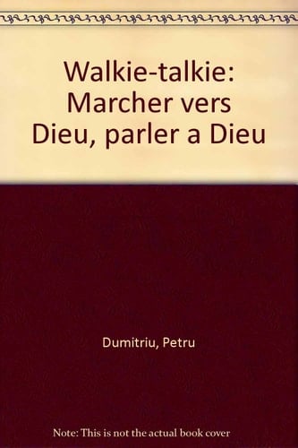 Walkie-talkie marcher vers Dieu, parler à Dieu
