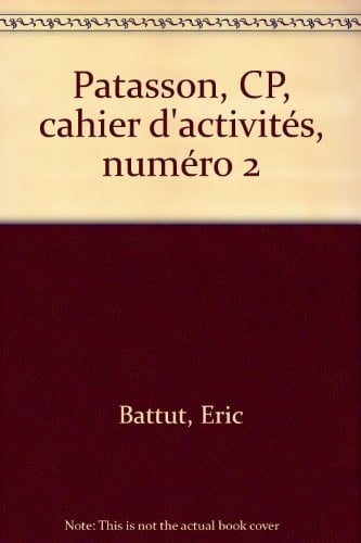 Patasson Cp, Cahier D'Exercices N°2