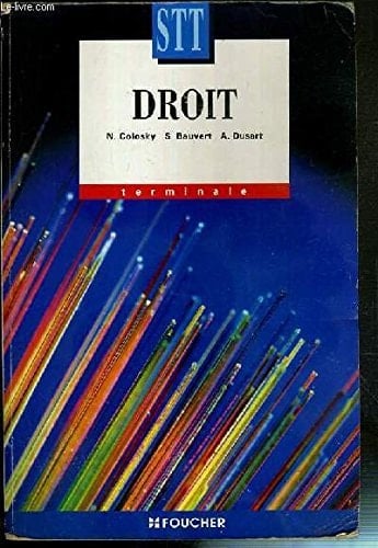 Droit terminale STT
