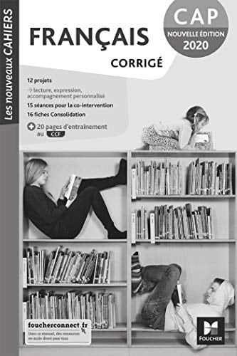 Français CAP Les nouveaux cahiers Corrigé