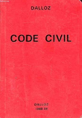 DALLOZ. Codes Code civil