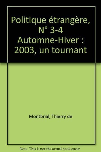 2003, un tournant