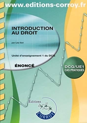Introduction au droit UE 1 du DCG Enoncé