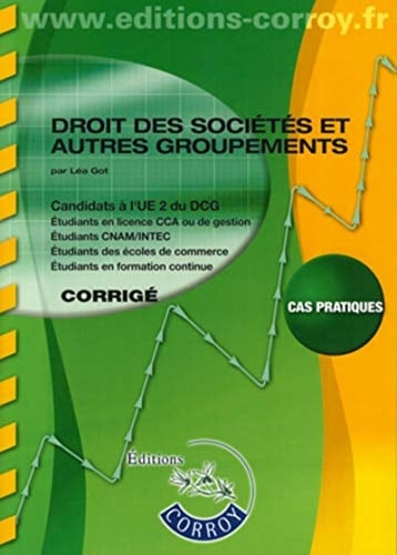 Droit des sociétés, autres groupements, droit pénal des groupements d'affaires UE 2 du DCG