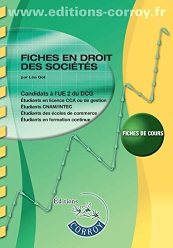 Fiches droit des sociétés et groupements d'affaires, entreprise en difficulté, droit pénal des affai
