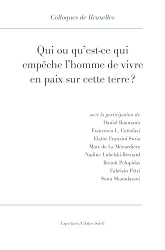 Qui ou qu'est-ce qui empêche l'homme de vivre en paix sur cette terre ? XIe Colloque de Bruxelles