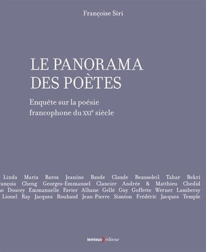 Le panorama des poètes enquête sur la poésie francophone du XXIe siècle