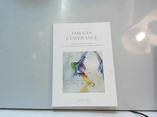 Paroles d'espérance