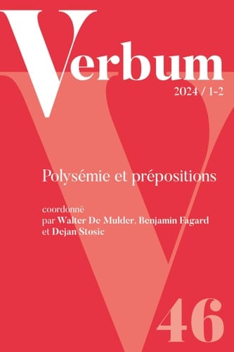 Verbum 2024/1-2: Polysémie et prépositions
