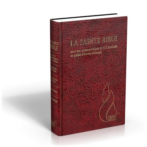 Bible d'étude Segond NEG Scofield, grenat Couverture rigide, skyvertex