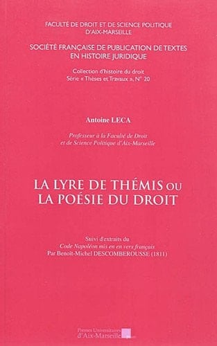 La lyre de Thémis ou La poésie du droit