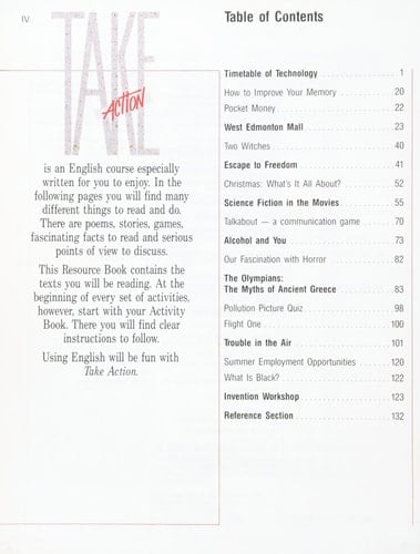 Take Action : Communicating in English : Resource Book