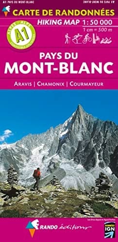 Mont - Blanc 1: 50 000 Aravis - Chamonix - Courmayeur Al