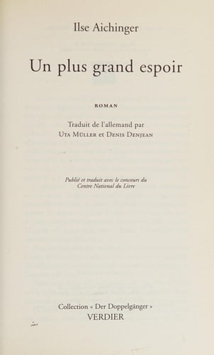 Die größere Hoffnung